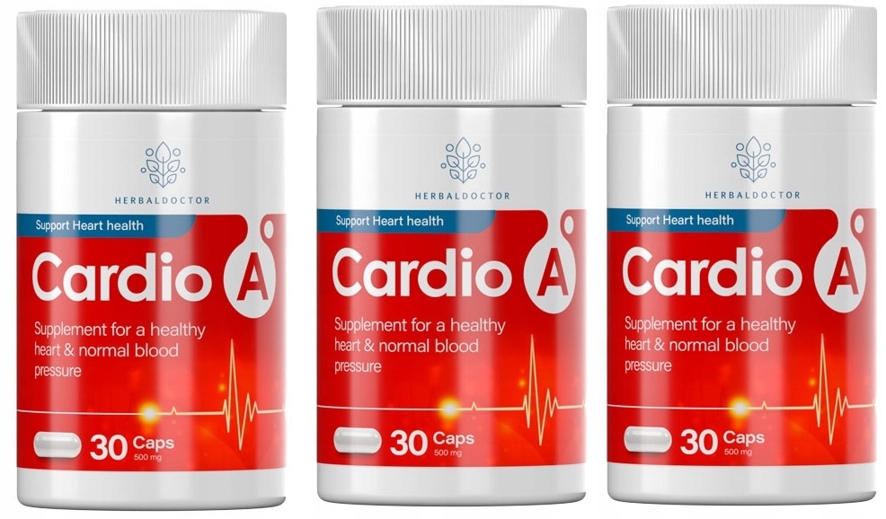 3x CARDIO A : Wit C Tiamina Astaksantyna Koenzym Q10 Witamina B6 Witamina E