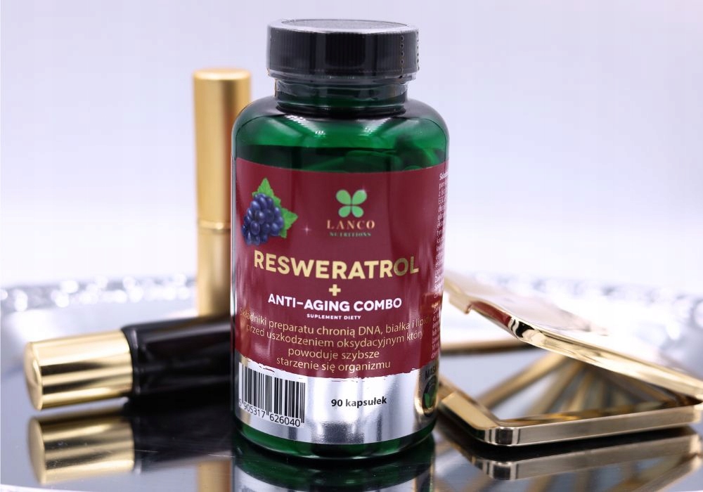 Suplement diety Lanco Nutritions Resweratrol + Anti-Aging Combo 90 kapsułek