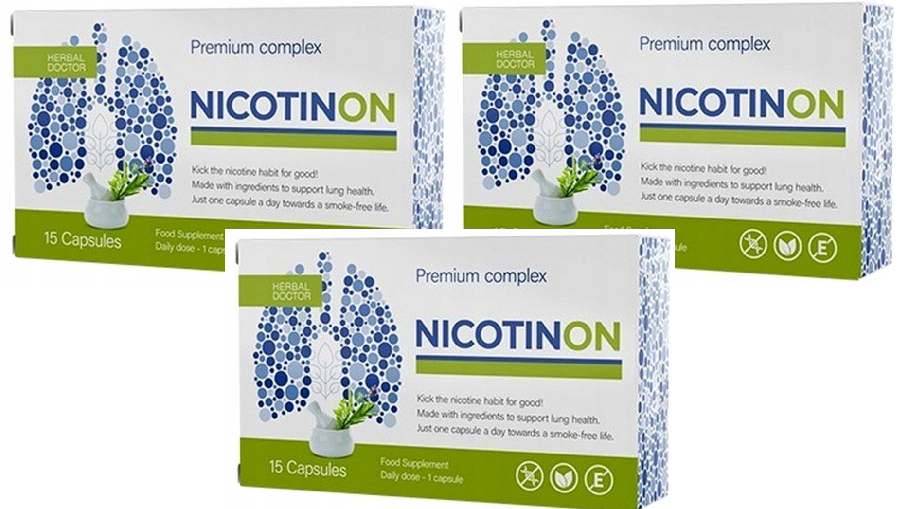 3x Nicotinon - suplement diety 15 kapsułek