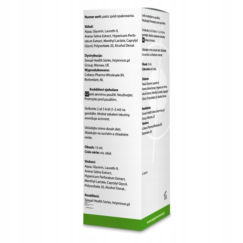 SHS - Orgasm Control Spray 15 ml Pe?na satysfakcja