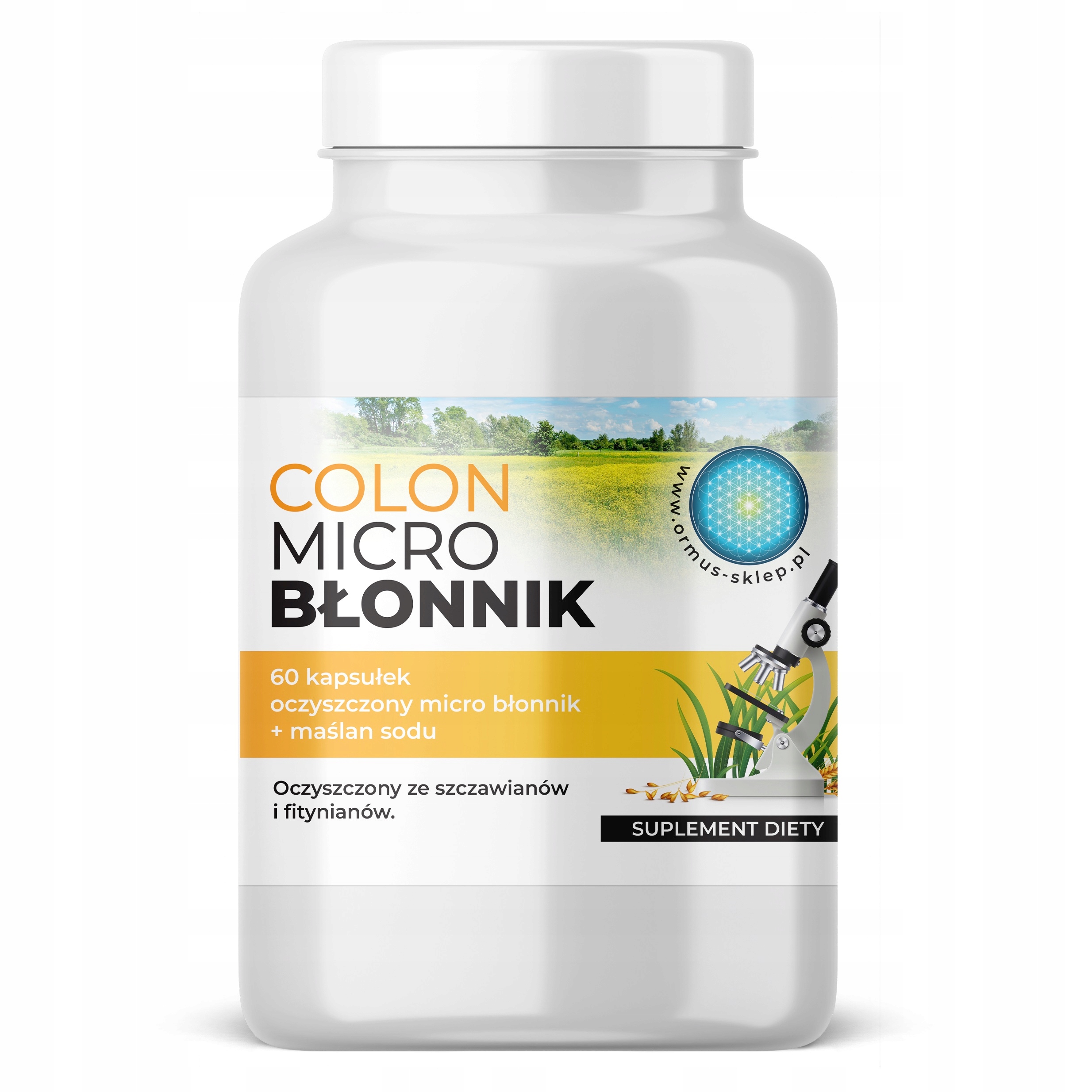 Ormus colon micro błonnik + maślan sodu 60 kapsułek