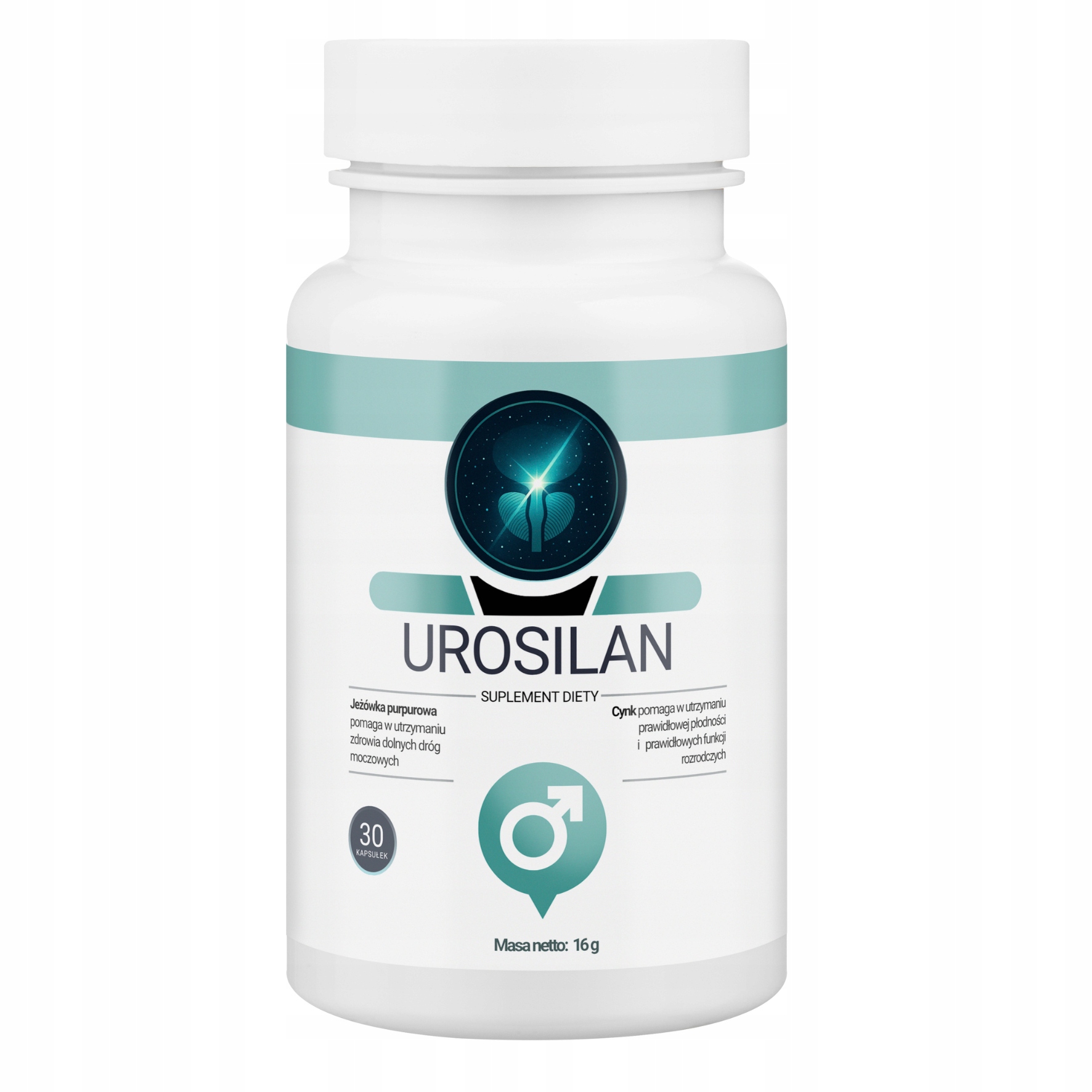 Urosilan - suplement na zdrowie prostaty i układu moczowego 30 kaps