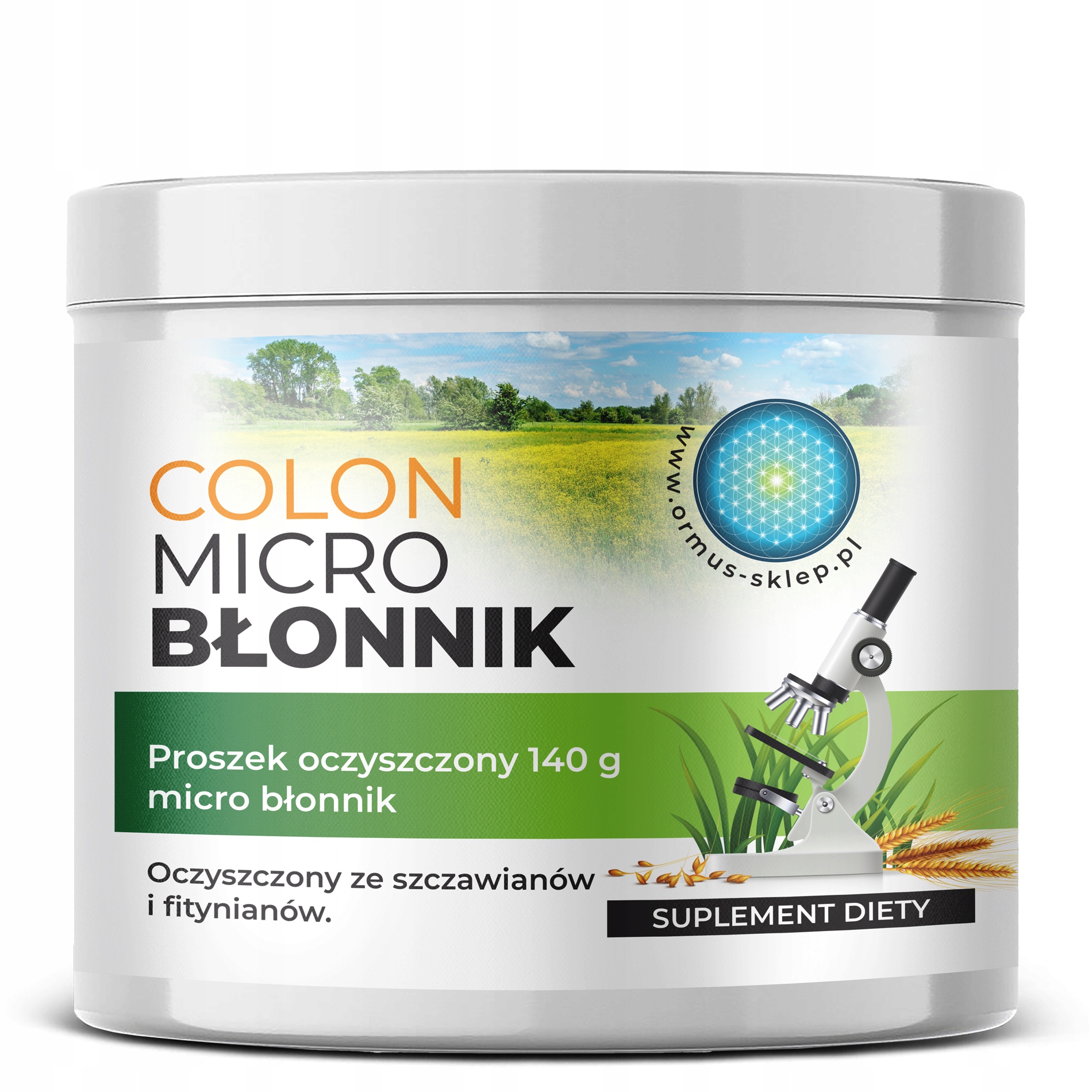 Colon Micro Błonnik 140g proszek Oczyszczony ze Szczawianów i Fitynianów