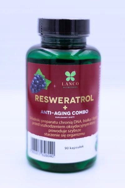 Suplement diety Lanco Nutritions Resweratrol + Anti-Aging Combo 90 kapsułek