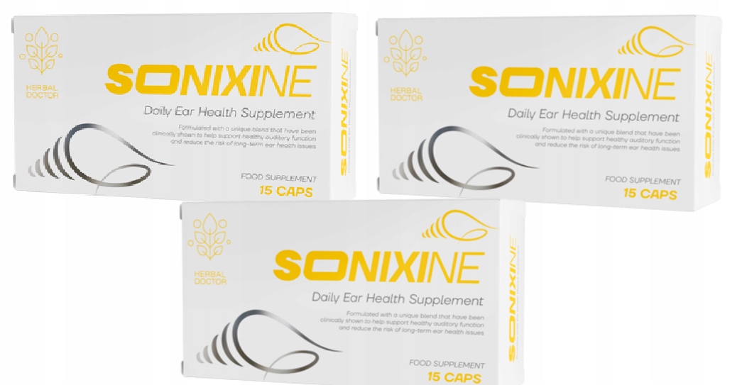 3x Sonixine - suplement diety usłyszeć ciszę