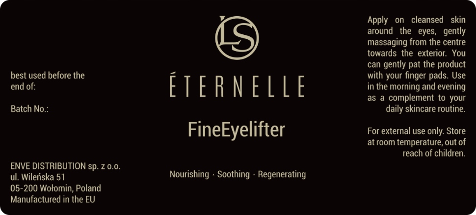 Eternelle Fine Eyelifter : Serum Pod Oczy Vegan version || 30ml