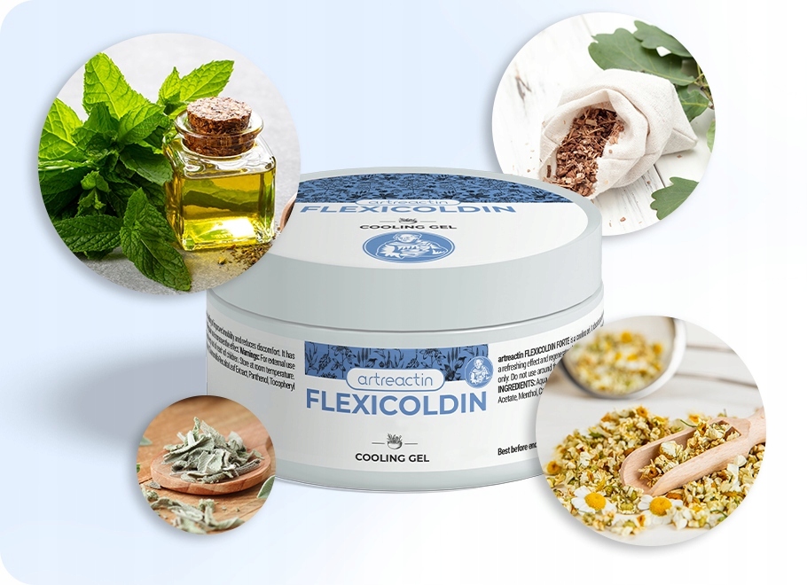 3x Flexicoldin Forte - chłodzący żel na wsparcie mięśni i stawów