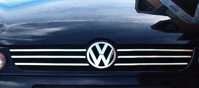 VW POLO - Listwy CHROM GRILL atrapa Tuning