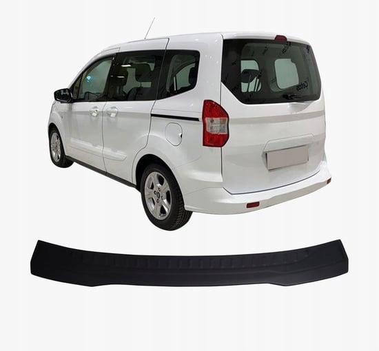 FORD COURIER 2015 Listwa Nakładka na Zderzak Tylni Czarna ABS
