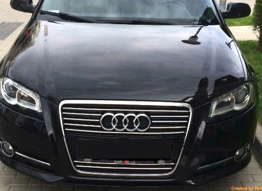 AUDI A3 8PA 8P S3 Listwy CHROM GRILL atrapa Tuning