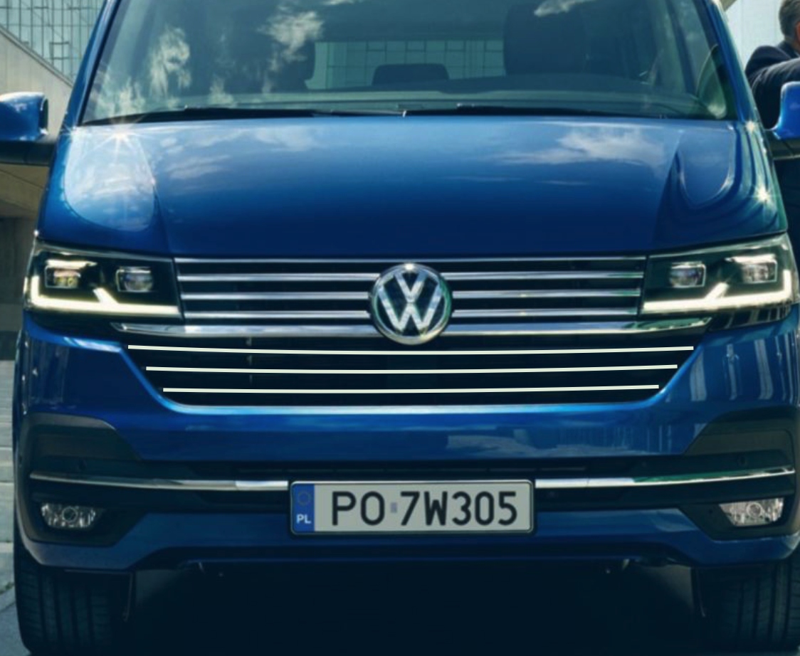 VW Caravelle T6 6.1 Listwy CHROM Chromowane GRILL