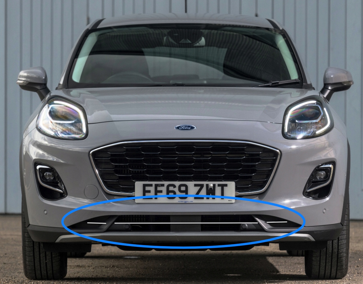 FORD PUMA - Listwy CHROM GRILL na atrapę zderzak Chromowane Nakładki