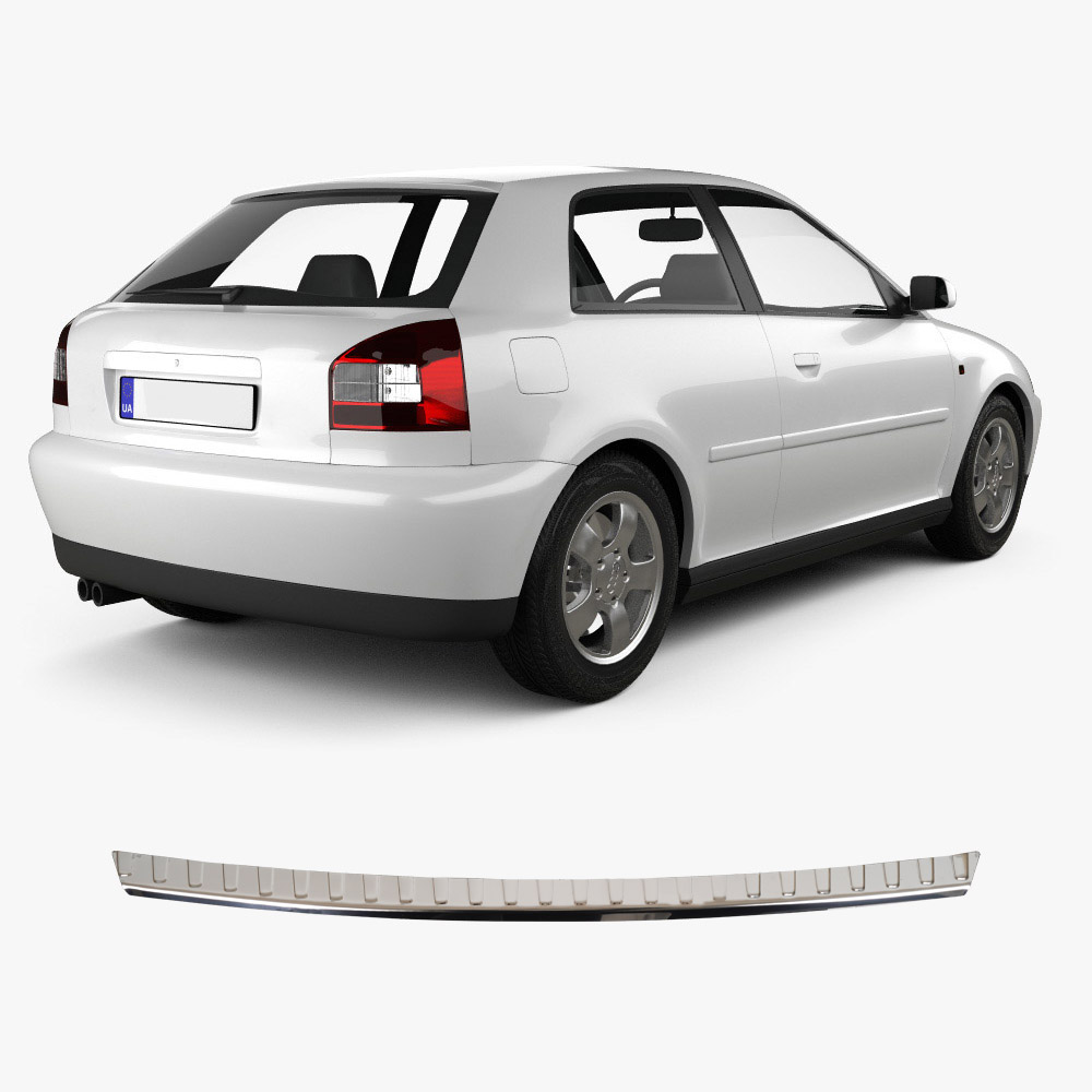 CHROM AUDI A3 / S3 8L Hatchback 2008-2012 - Listwa Nakładka na Zderzak Tyl