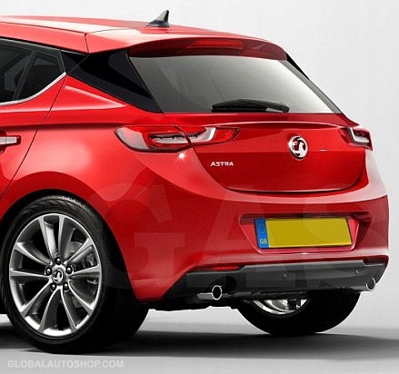 Opel ASTRA L VI HB - Listwa CHROM na Klapę Tuning