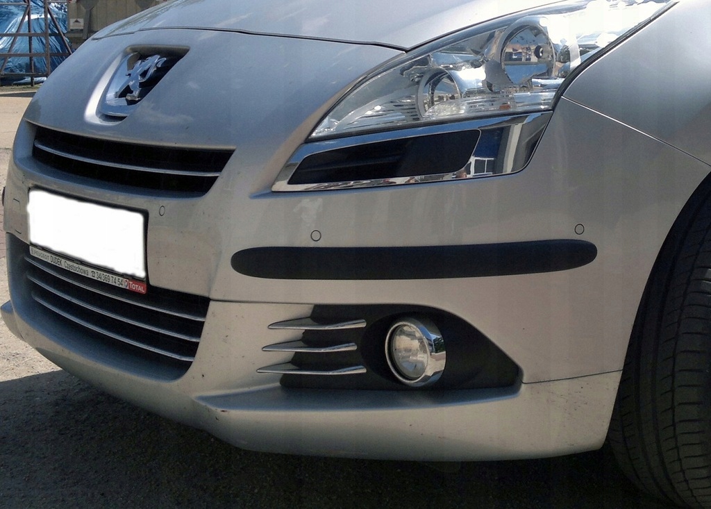 Fiat Doblo, Qubo - Komplet listew czarne zderzak ListwY Listwy ochronne