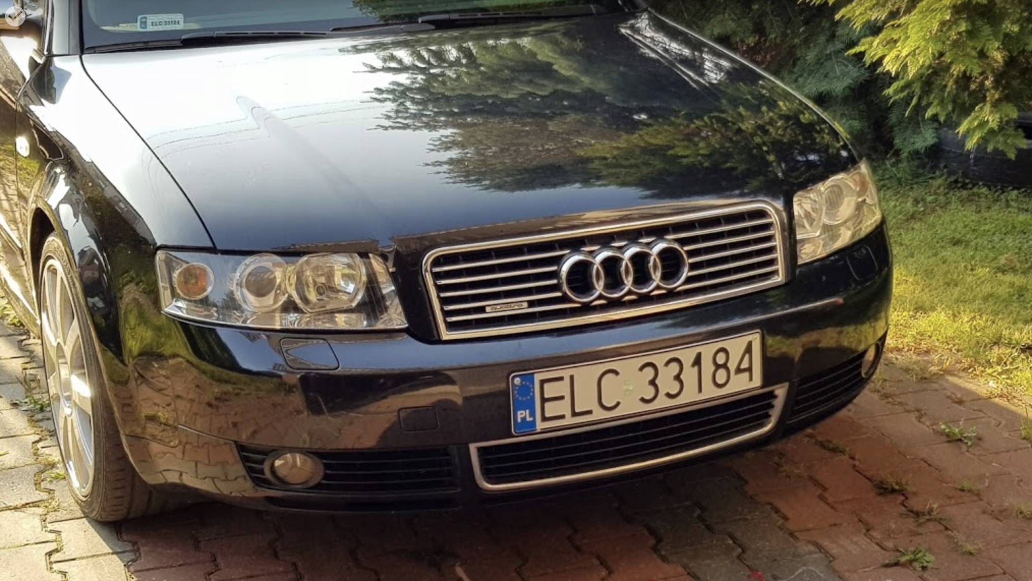 AUDI A4 B6 00-04 Listwy CHROM GRILL atrapa Tuning