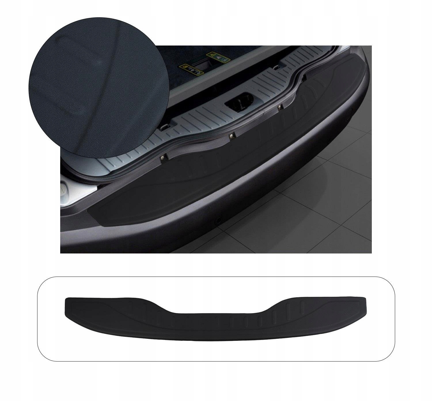 FORD S-MAX 2014 Listwa Nakładka na Zderzak Tylni Czarna ABS