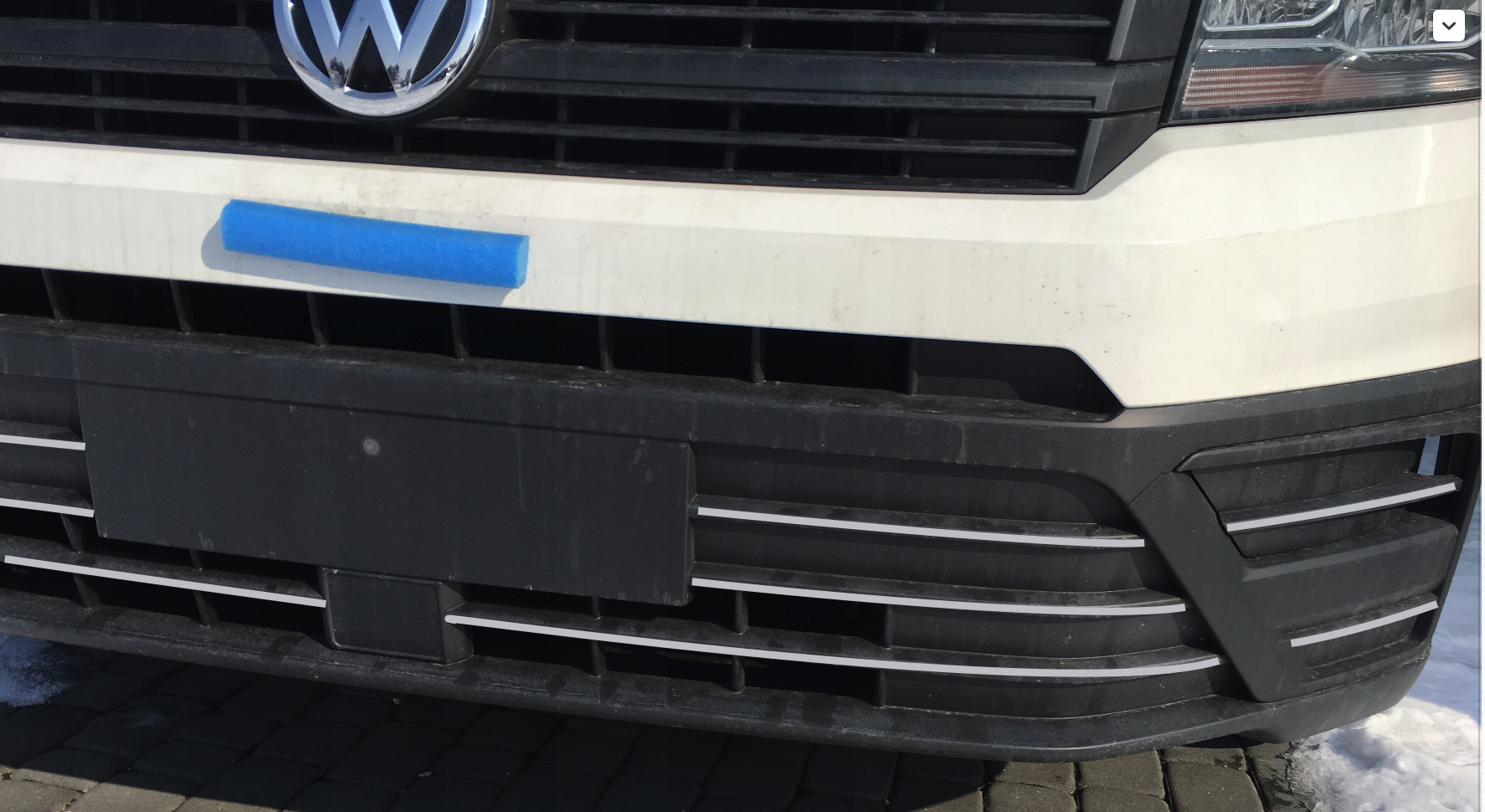 VW CRAFTER II Listwy na Zderzak CHROM GRILL Atrapa