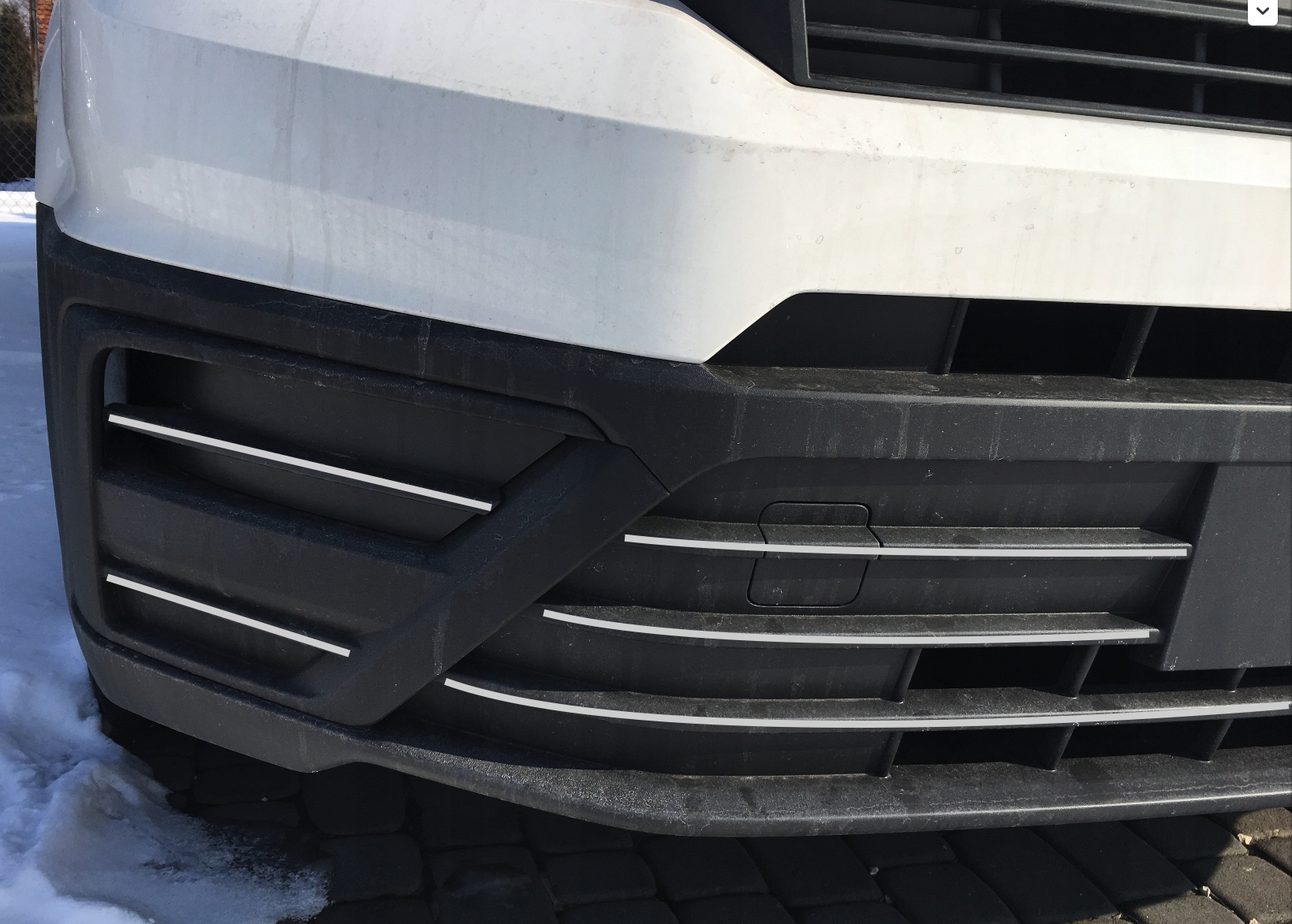 VW CRAFTER II Listwy na Zderzak CHROM GRILL Atrapa