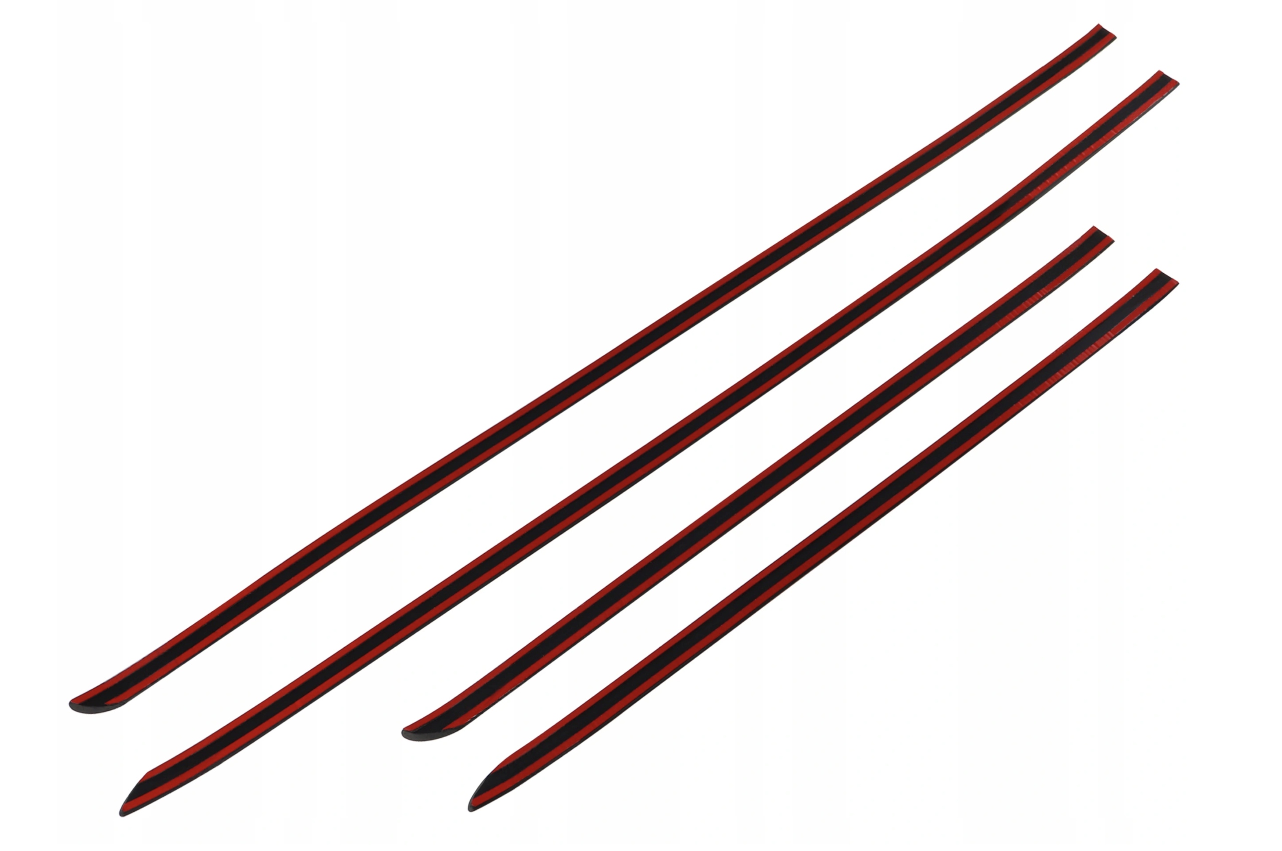 Skoda Superb II 08-2018 Listwy CZARNE Boczne Drzwi