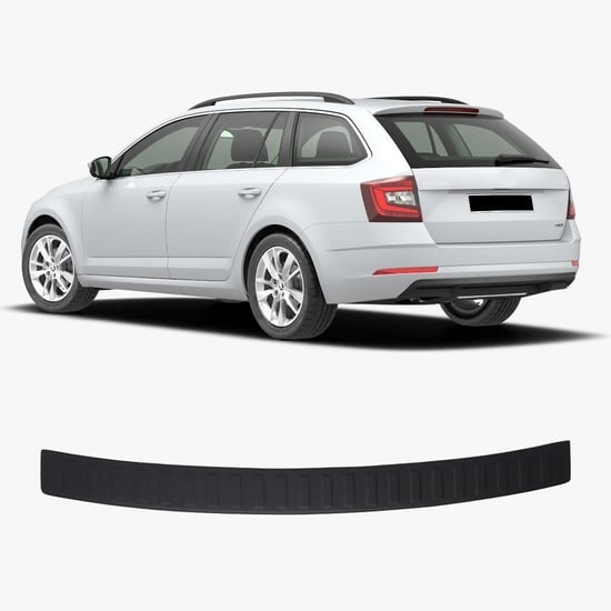 SKODA SUPER B 3 SD 2015 Listwa Nakładka na Zderzak Tylni Czarna ABS