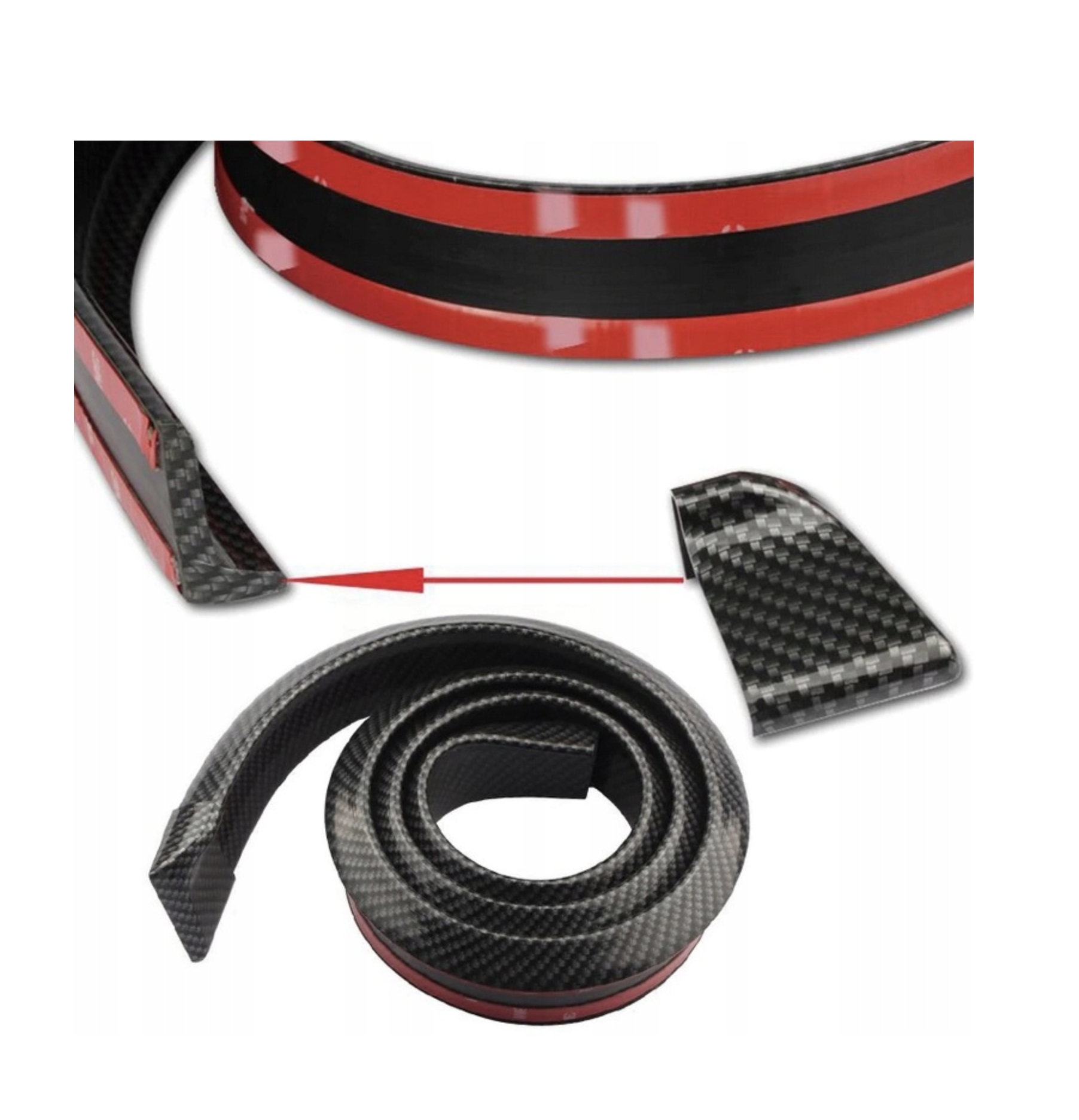 Fiat Doblo III/IV MPV 10-25 - Listwa Spojler Lotka Carbon Klapa