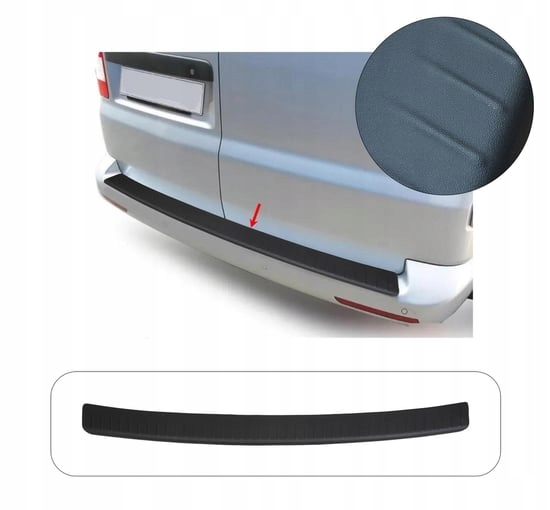 VOLKSWAGEN TRANSPORTER T5 bis 10.2015 Listwa Nakładka na Zderzak Tylni Czar