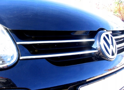VW GOLF V Mk5 - Listwy CHROM GRILL atrapa Tuning