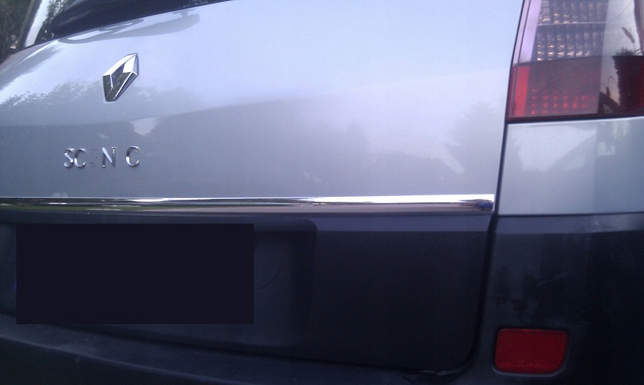 Renault SCENIC II 2 GRAND - LISTWA CHROM na Klapę