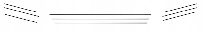 VW GOLF V PLUS - Listwy CHROM GRILL atrapa Tuning