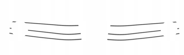 Audi A4 B8 - Listwy CHROM GRILL Zderzak Atrapa