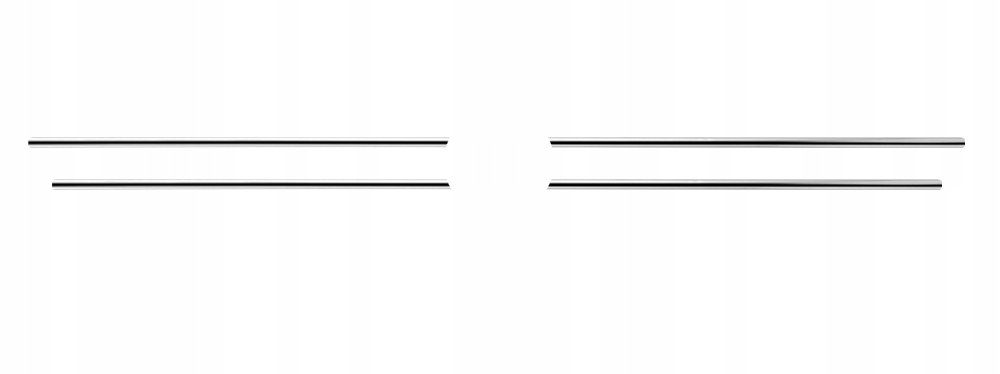 VW GOLF VI Mk6 - Listwy CHROM GRILL atrapa Tuning