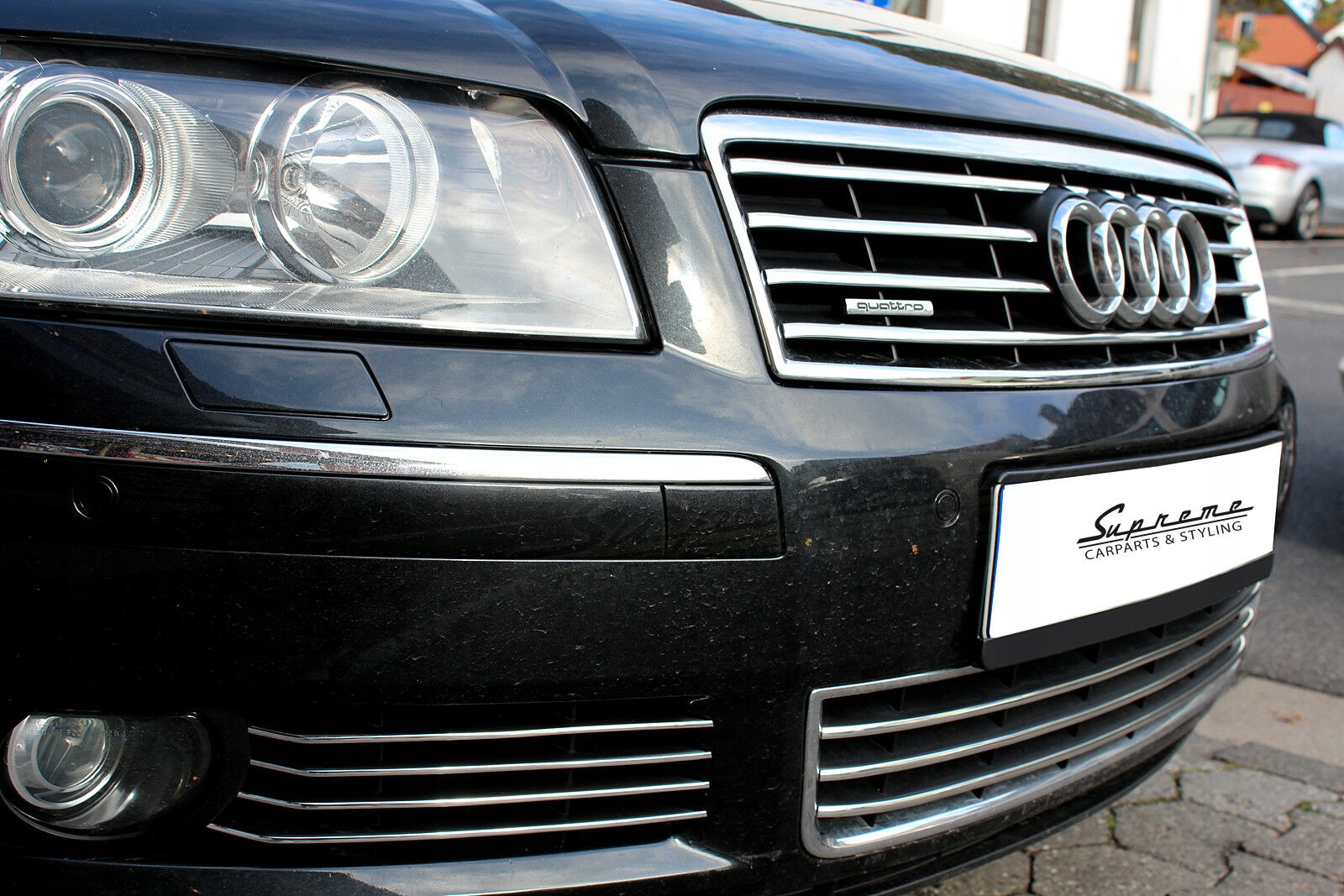 AUDI A8 D3 4E Listwy CHROM GRILL na atrapę Tuning