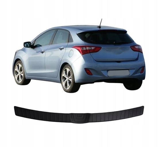 HYUNDAI i30 SW AB 2012 Listwa Nakładka na Zderzak Tylni Czarna ABS