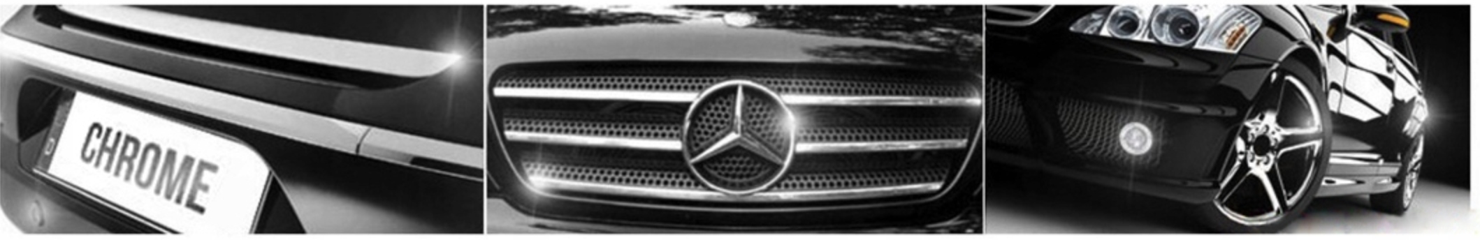 1998-2005 MERCEDES ML W163- LIstwy chrom grill chromowane