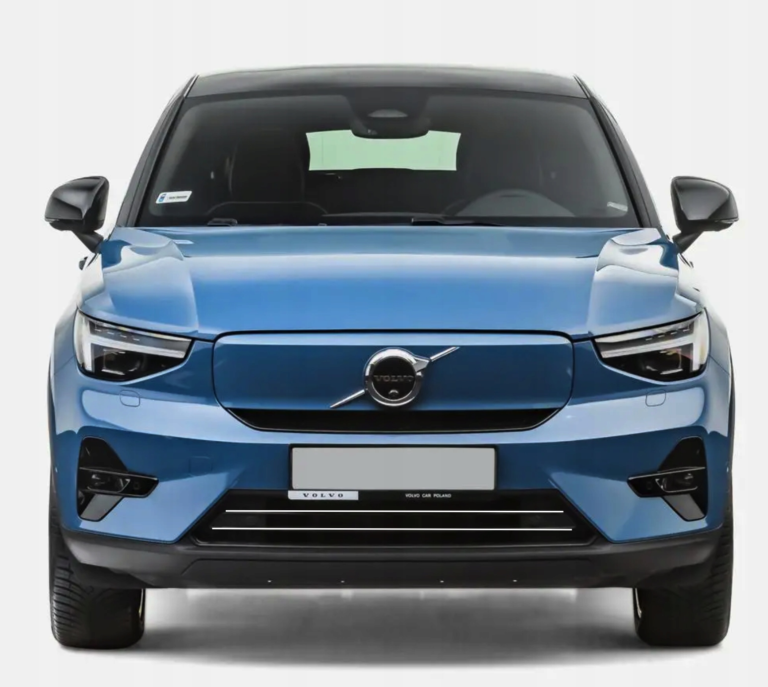 VOLVO C40 - Listwy CHROM GRILL na atrapę zderzak Chromowane Nakładki
