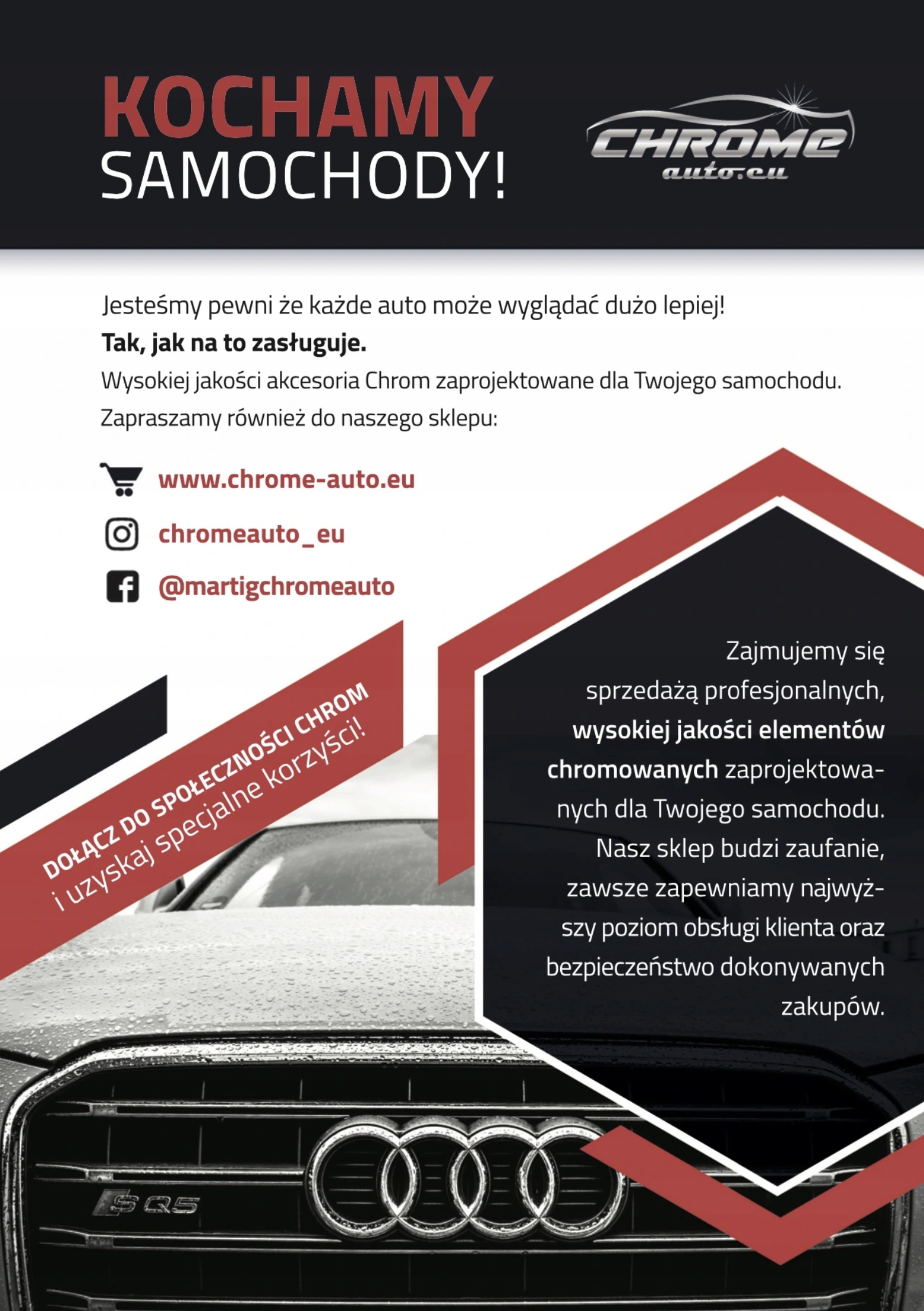 Stylowe listwy chromowane na MAN