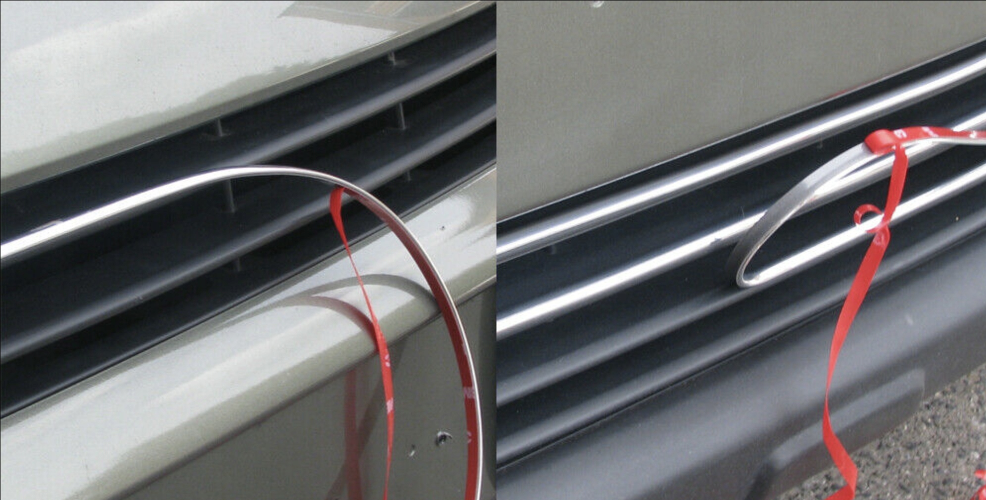 AUDI A6 C6 S-LINE Listwy CHROM GRILL atrapa TUNING