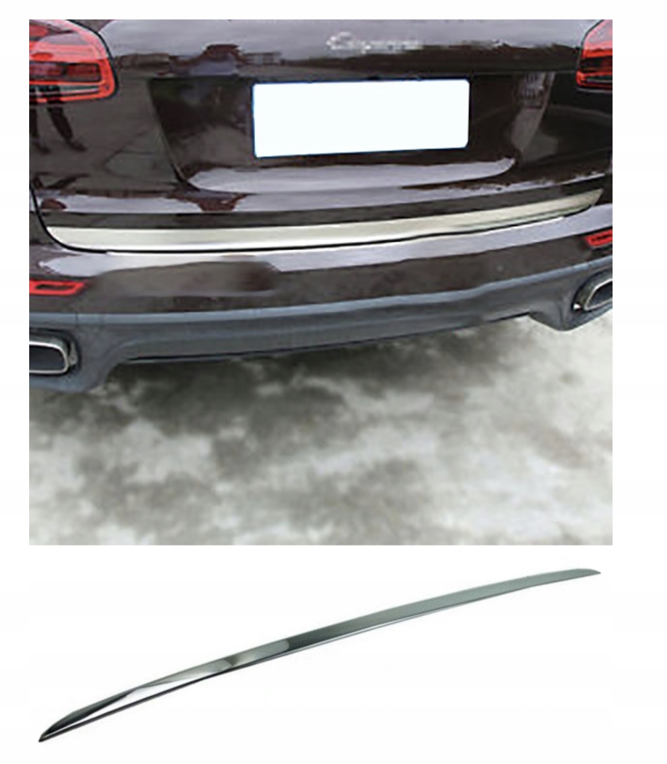 Porsche CAYENNE 2 II - Listwa chrom chromowana. na klapę bagażnika Tuning