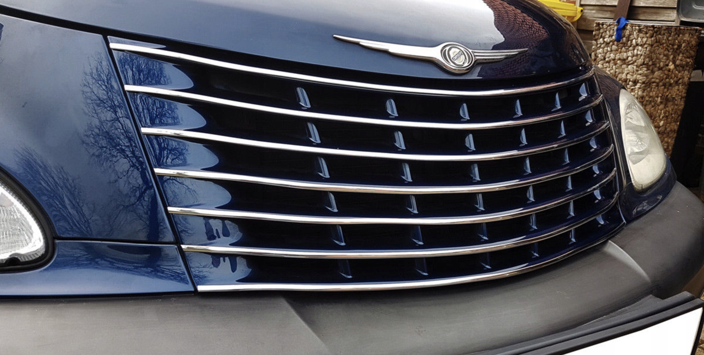 Chrysler PT Cruiser - Listwy CHROM na Grill Przód