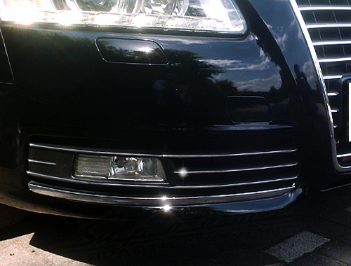 AUDI A6 C6 08-11 Listwy CHROM GRILL Zderzak Atrapa