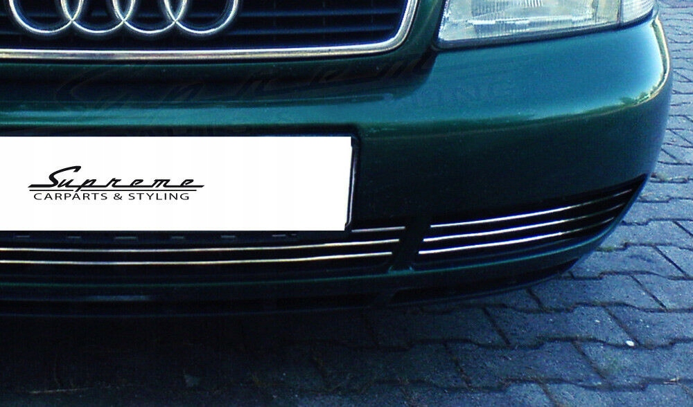 Audi A4 B5 - Listwy CHROM na GRILL atrape Tuning