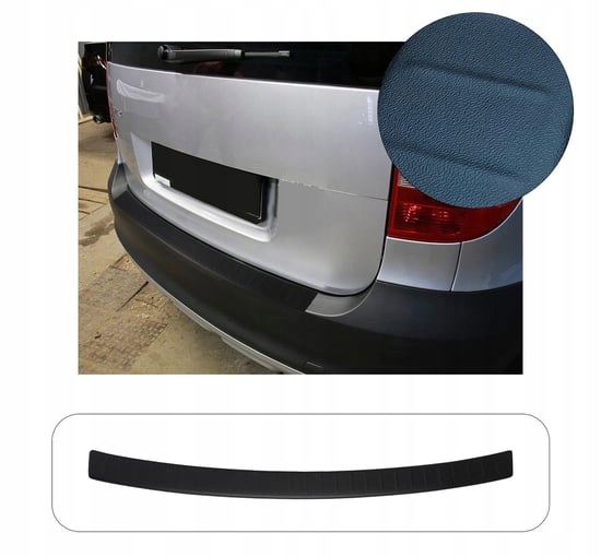 SKODA YETI 2009-2013 Listwa Nakładka na Zderzak Tylni Czarna ABS