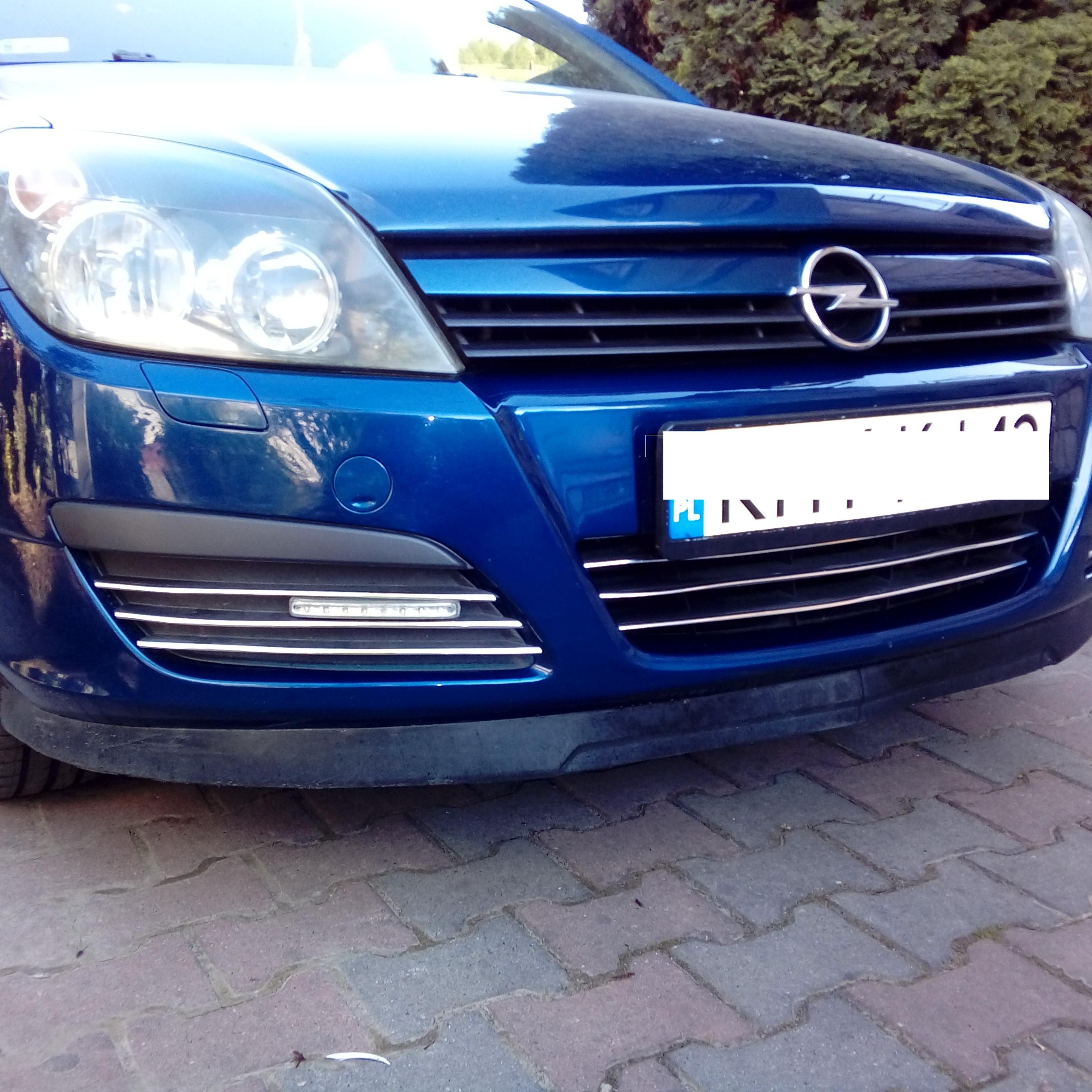 OPEL ASTRA H MK V Listwy CHROM GRILL atrapa Tuning