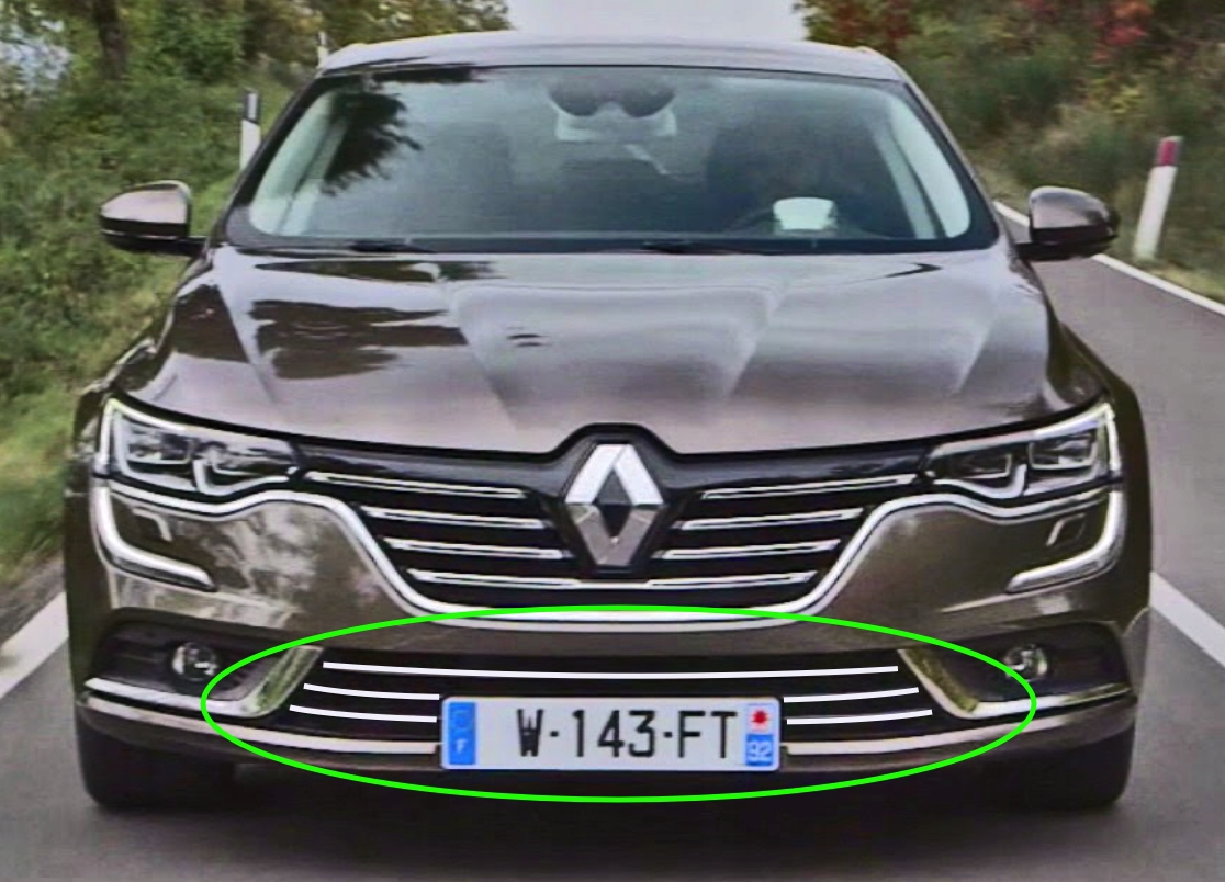 Renault TALISMAN Listwy Zderzak CHROM GRILL Tuning