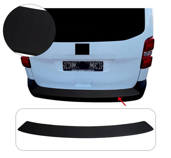 CITROEN DISPATCH 2016 LONG Listwa Nakładka na Zderzak Tylni Czarna ABS