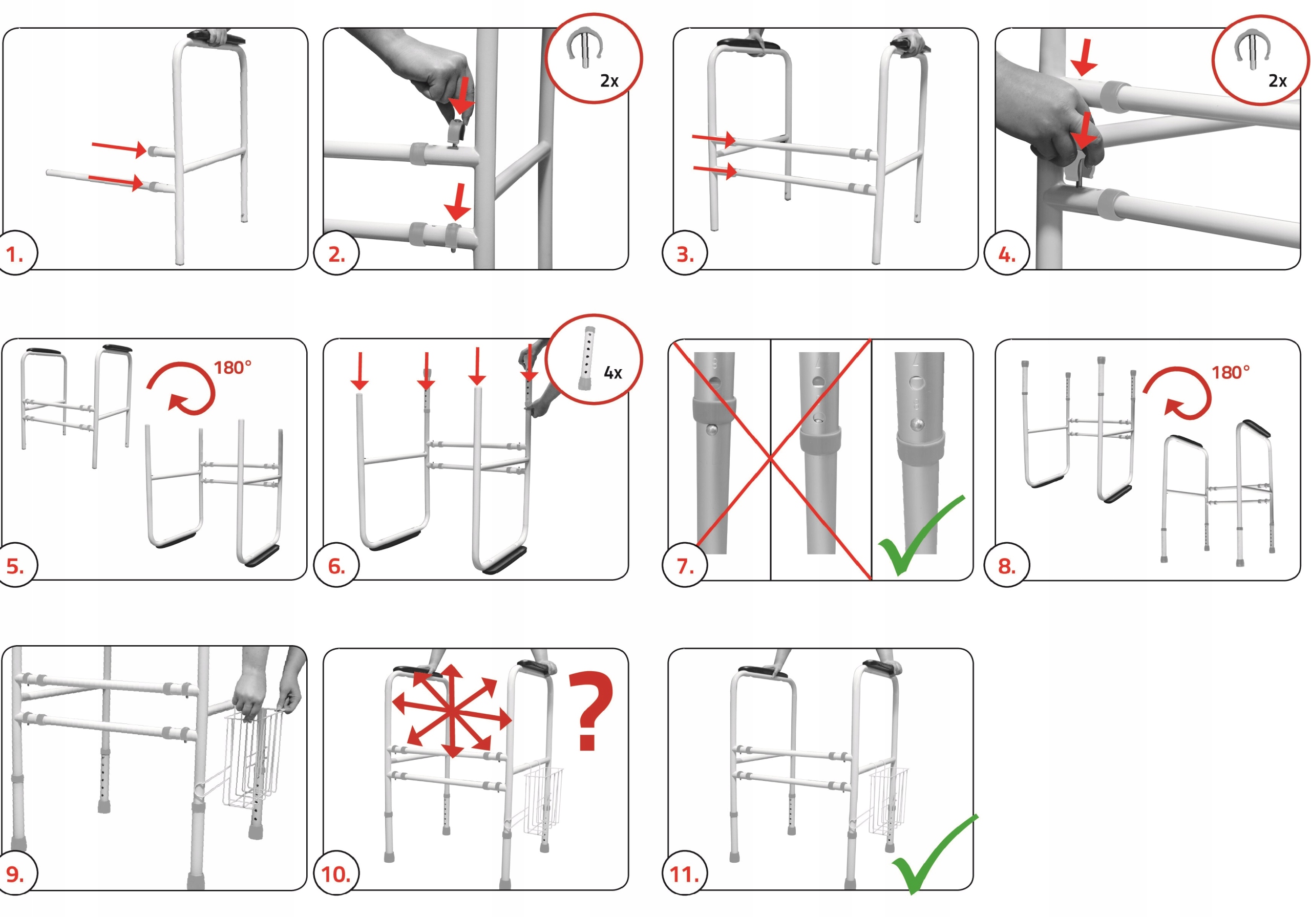 Uchwyt do sedesu 4 NOGI Poręcze do WC dla seniora Stabilna ruchoma RIDDER