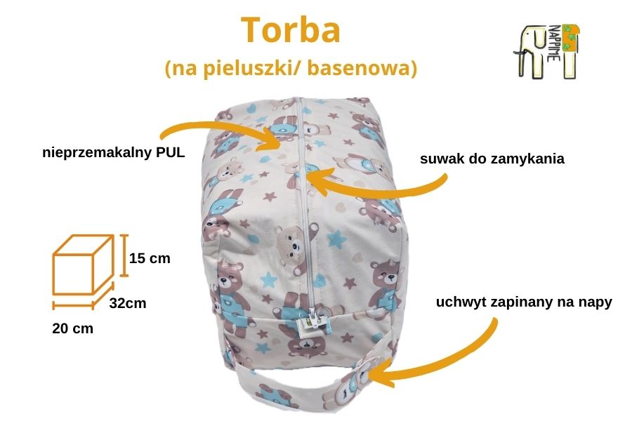 Torba na Pieluszki JEDNOROŻCE, NappiMe