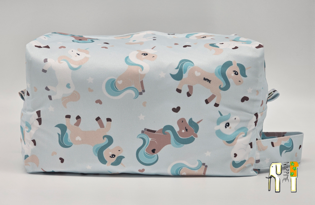 TORBA  na Pieluszki  JEDNOROŻCE MIĘTOWE, NappiMe