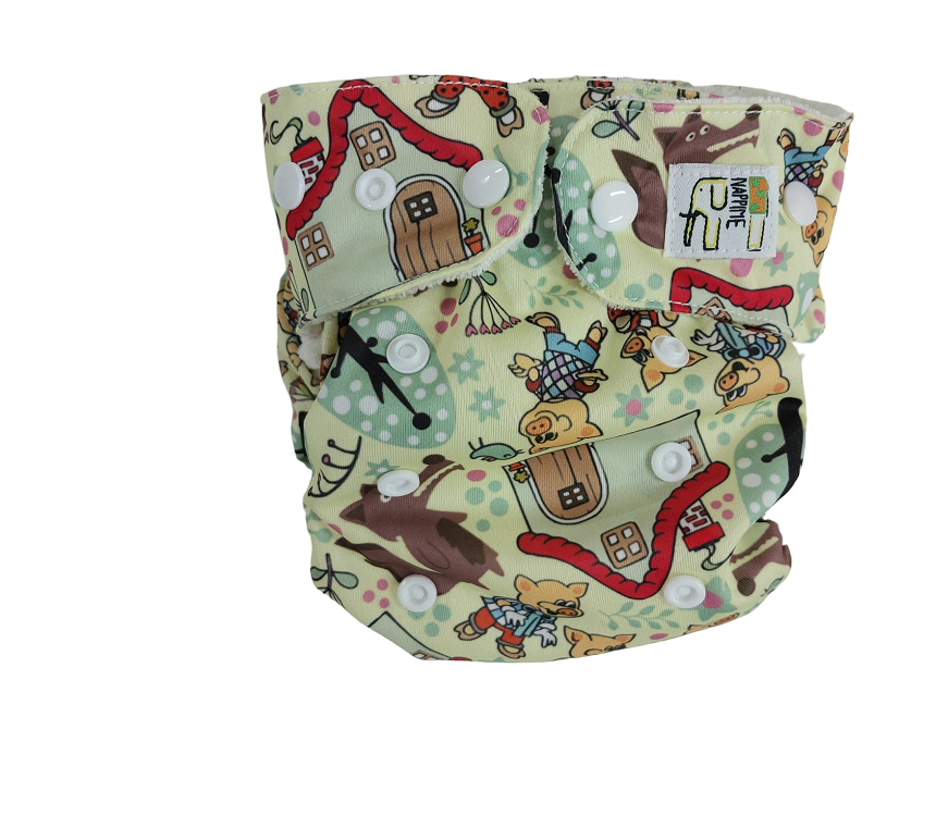 Pieluszka Wielorazowa KIESZONKA BAMBUS TRZY ŚWINKI Pieluszki NappiMe